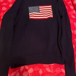 Aeropostale Dark Blue Sweater with Flag Design
